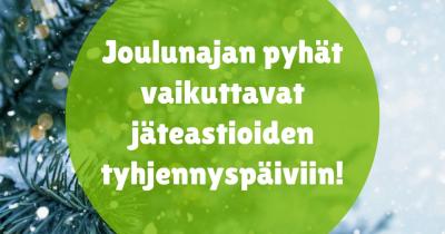 Joulunajan jätehuolto