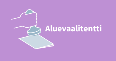 Kuvassa lukee aluevaalitentti