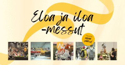 Kuvassa lukee Eloa ja iloa -messut