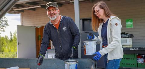 Kuva Vestian lajittelupihalta