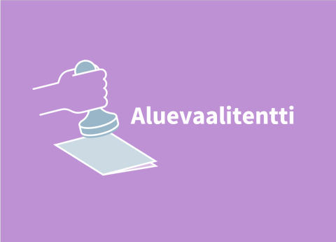 Kuvassa lukee aluevaalitentti