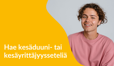 Hae kesduuni- tai kesäyrittäjyysseteliä