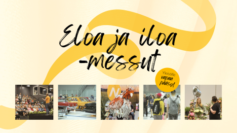 Kuvassa lukee Eloa ja iloa -messut