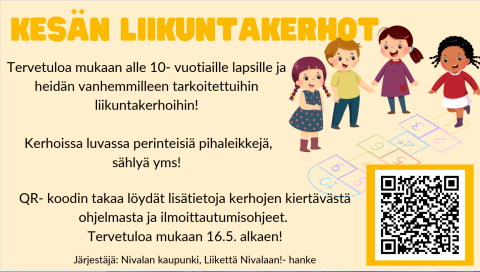 Mainoskuva perheiden liikuntakerhoista