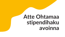 Atte Ohtamaa stipendihaku avoinna