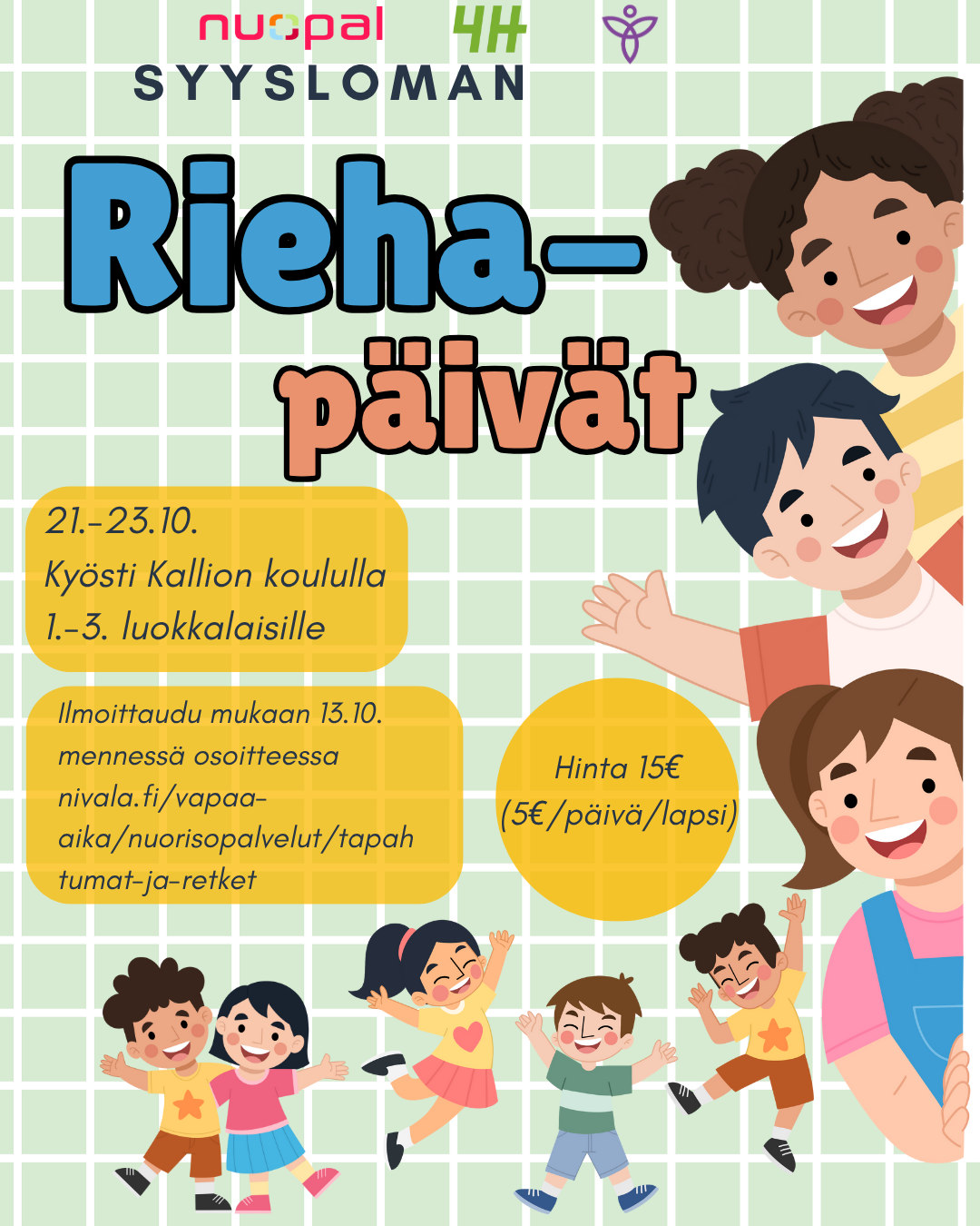 Mainos Riehapäivistä